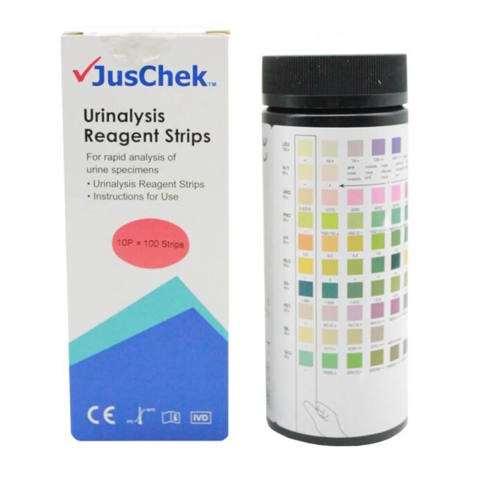 Urinalysis 10 Parameter Strips - (Box of 100 Strips)