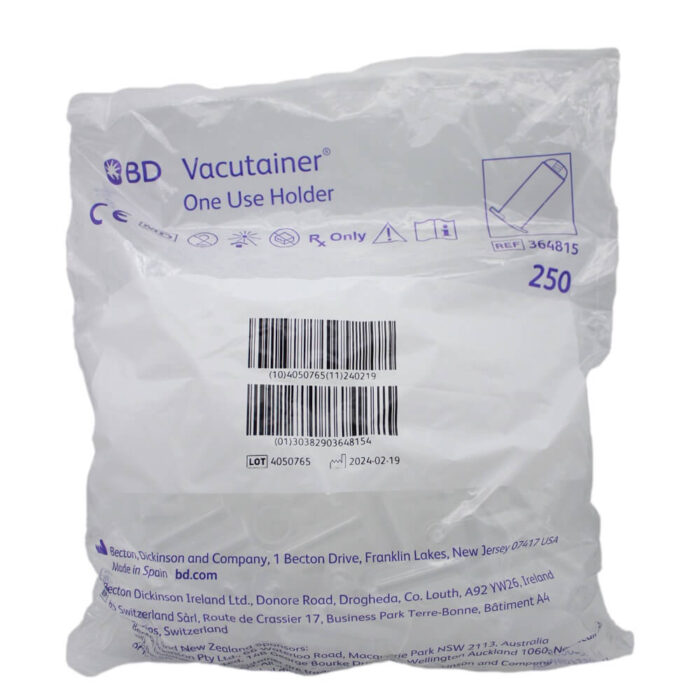 BD Vacutainer® Single Use (Box of 250)