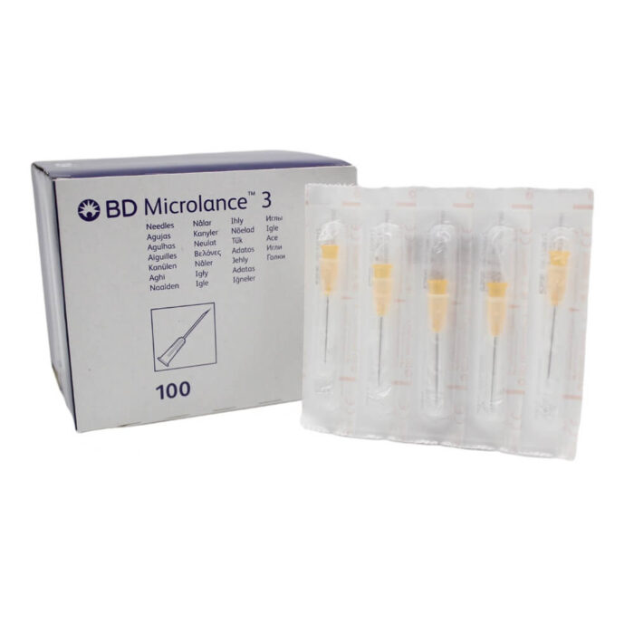 BD Microlance 3 Needle ORANGE 25G x 1" (Box of 100)