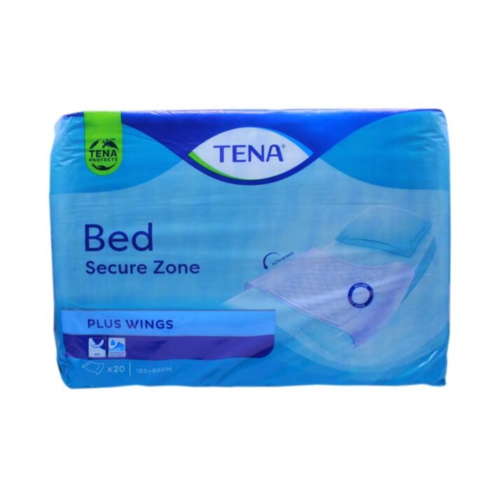 TENA Bed Secure Zone Plus Wings 180x80cm (Pack of 20)