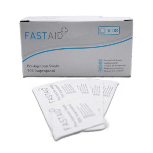 Fast aid pre-injection swabs pack of 100